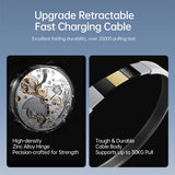 SiGN 65W Snabbladdare GaN med utdragbar USB-C kabel Hvit