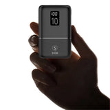 SiGN Mini Powerbank med Display 10 000mAh Svart