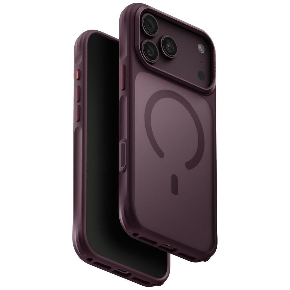 Uniq iPhone 17 Pro Max/iPhone 18 Pro Max Deksel Veren MagClick Burgundy