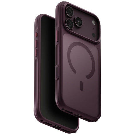 Uniq iPhone 17 Pro Max/iPhone 18 Pro Max Deksel Veren MagClick Burgundy