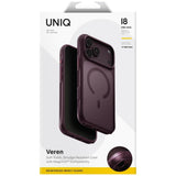 Uniq iPhone 17 Pro Max/iPhone 18 Pro Max Deksel Veren MagClick Burgundy