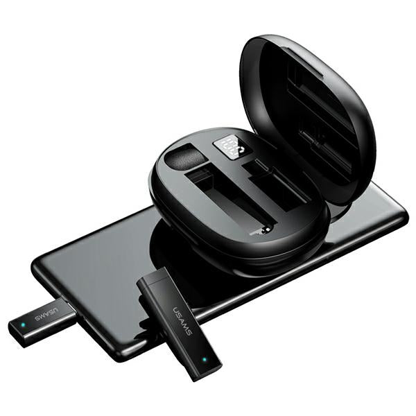 Usams Trådløs lavaliermikrofon med USB-C-mottaker