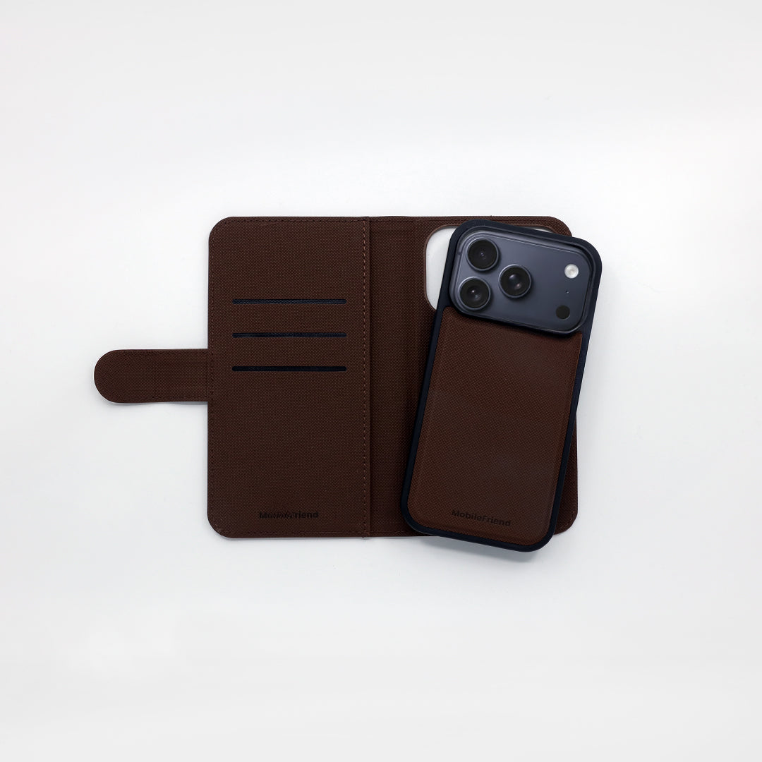 MobileFriend iPhone 17 Pro/iPhone 18 Pro Etui Magnetisk Brun