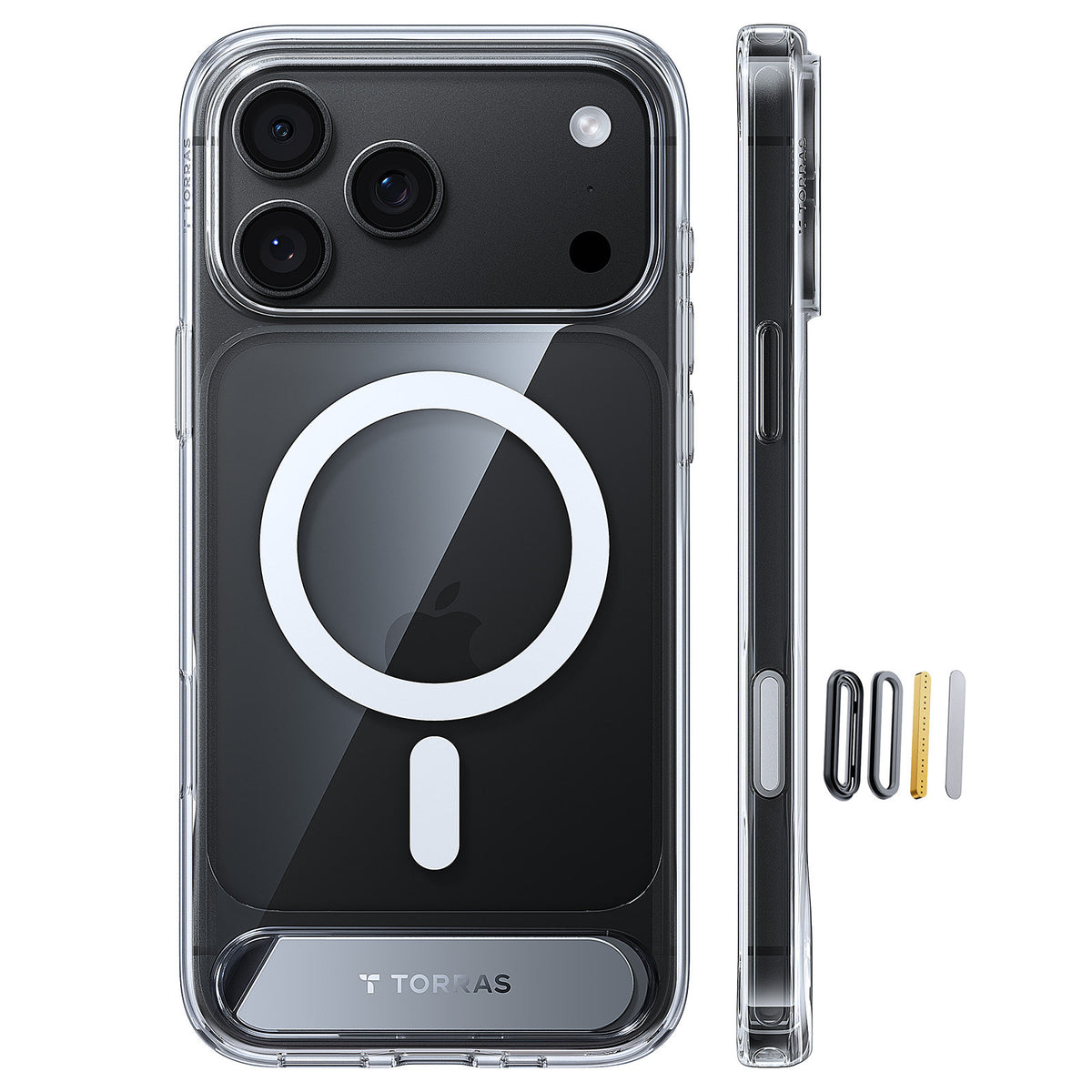 Torras iPhone 18 Pro Deksel Ostand L1 Klar