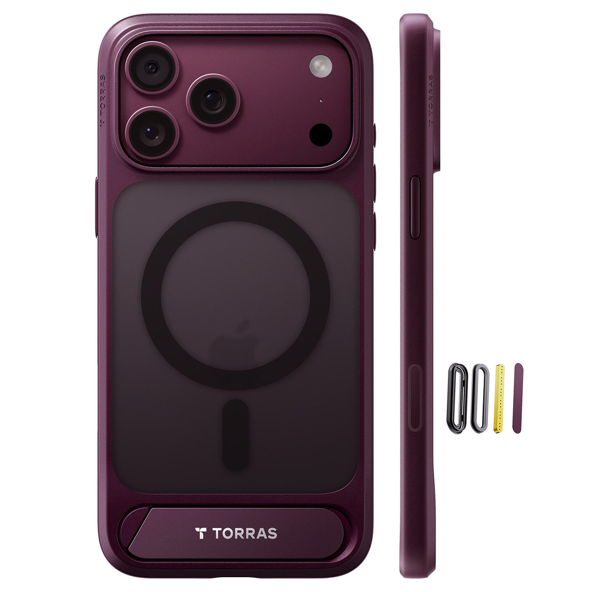 Torras iPhone 18 Pro Deksel Ostand L1 Lilla