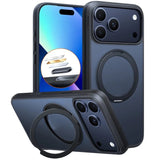 Torras iPhone 18 Pro Deksel Ostand O1 Guardian Svart