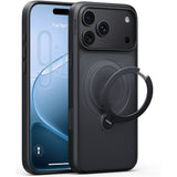 Torras iPhone 18 Pro Deksel Ostand Q3 Spin Obsidian Black