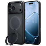 Torras iPhone 18 Pro Max Deksel Ostand Q3 Spin Obsidian Black