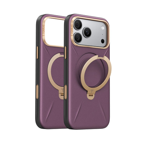 Torras iPhone 18 Pro Max Deksel Ostand Q3 Vegskin Cloud Plum