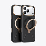 Torras iPhone 18 Pro Max-deksel Ostand Q3 Vegskin Obsidian Black