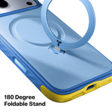Torras iPhone 18 Pro Max Deksel Ostand Q3 Rugged Island Blue