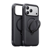Torras iPhone 18 Pro Max Deksel Ostand Q3 Rugged Jet Black