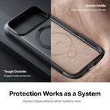 Torras iPhone 18 Pro Max Deksel Ostand Q3 Rugged Jet Black