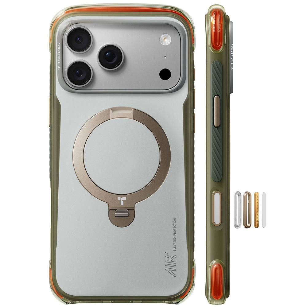 Torras iPhone 18 Pro Max Deksel Ostand Q3 Air Pro Alpine Marble