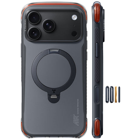 Torras iPhone 18 Pro Max Deksel Ostand Q3 Air Pro Obsidian Core