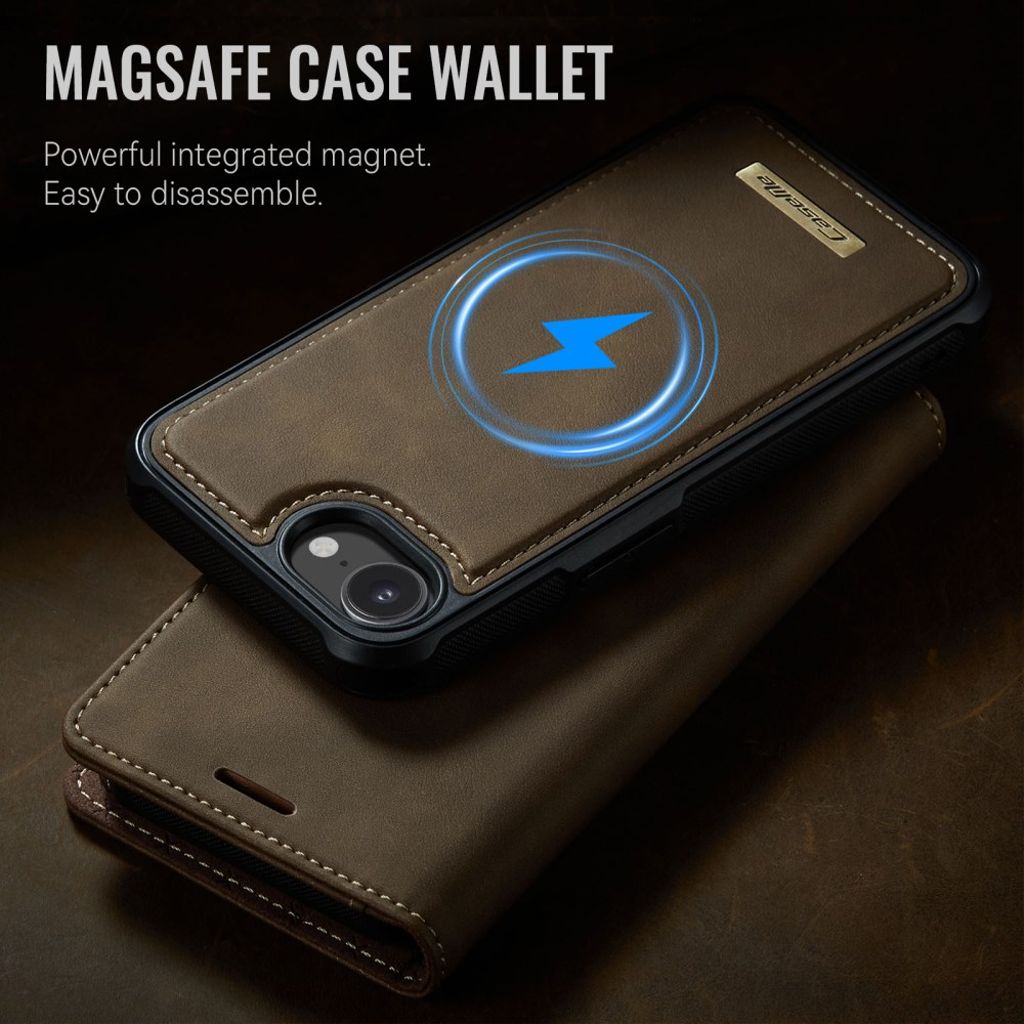 CaseMe iPhone 16e/iPhone 17e Etui C49 Series Brun