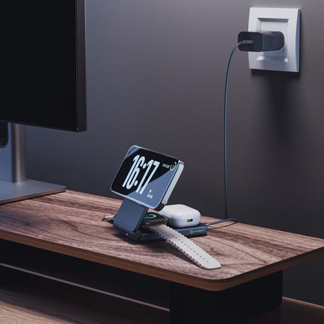 Alogic Trådløs lader Yoga 3-in-1 Svart