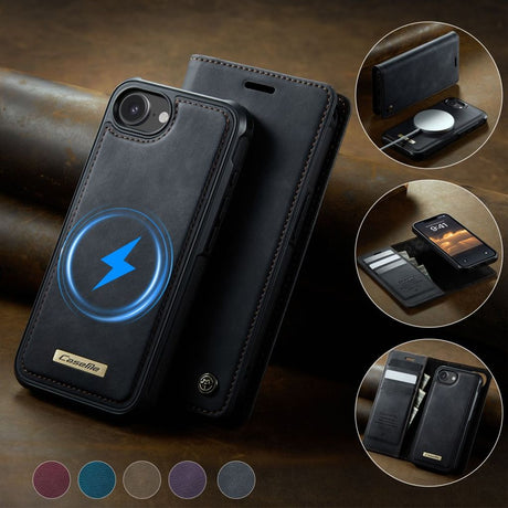 CaseMe iPhone 16e/iPhone 17e Etui C49 Series Svart