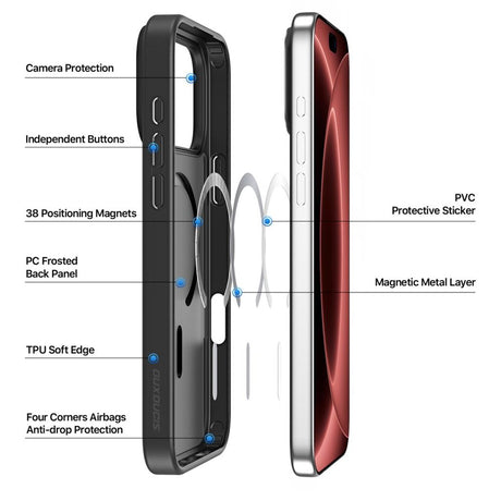 Dux Ducis iPhone 17 Pro Max/iPhone 18 Pro Max Deksel Yind Series MagSafe Svart