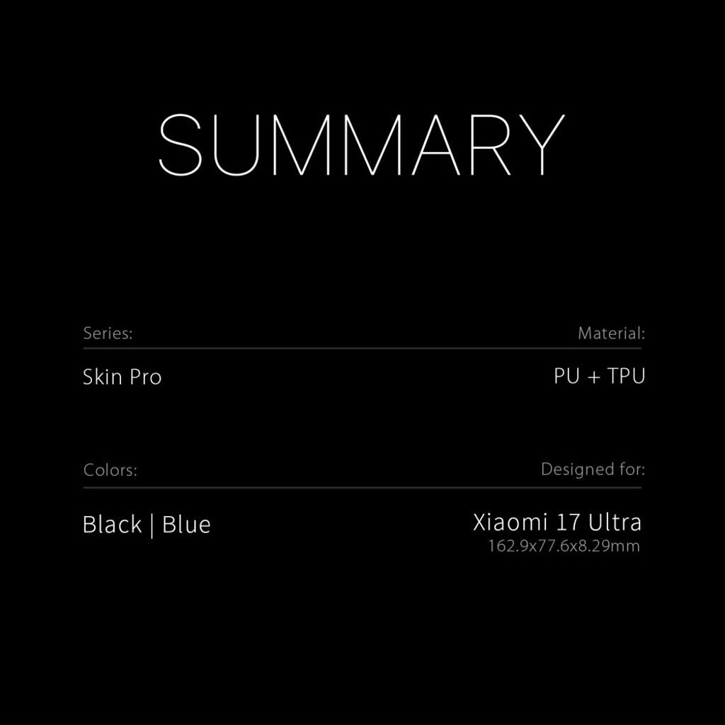 Dux Ducis Xiaomi 17 Ultra Etui Skin Pro Series Svart