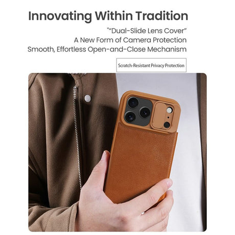 Nillkin iPhone 17 Pro/iPhone 18 Pro Etui Qin Pro Svart