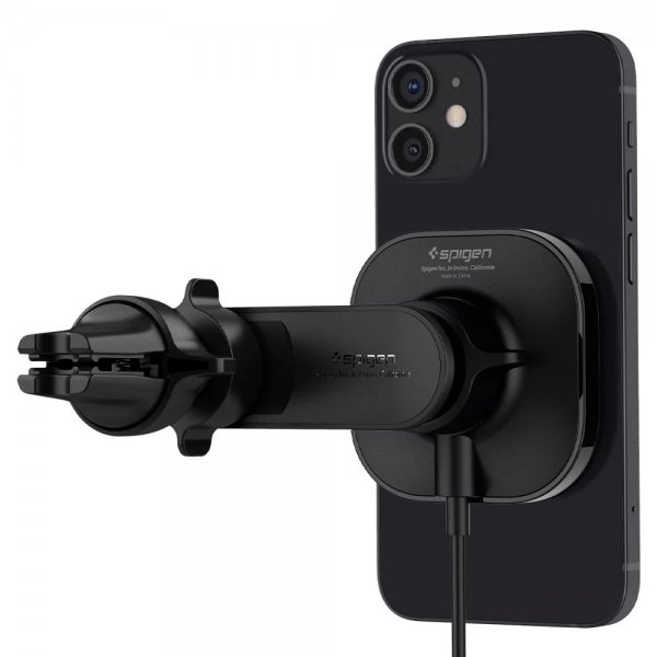 Spigen Mobilholder til bil OneTap Magnetic Car Mount Air Vent Wireless Charging Svart