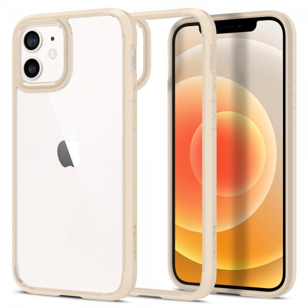 Spigen iPhone 12/iPhone 12 Pro Deksel Ultra Hybrid Sand Beige
