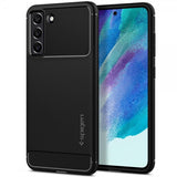 Spigen Samsung Galaxy S21 FE Deksel Rugged Armor Matte Black