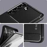 Spigen Samsung Galaxy S21 FE Deksel Rugged Armor Matte Black