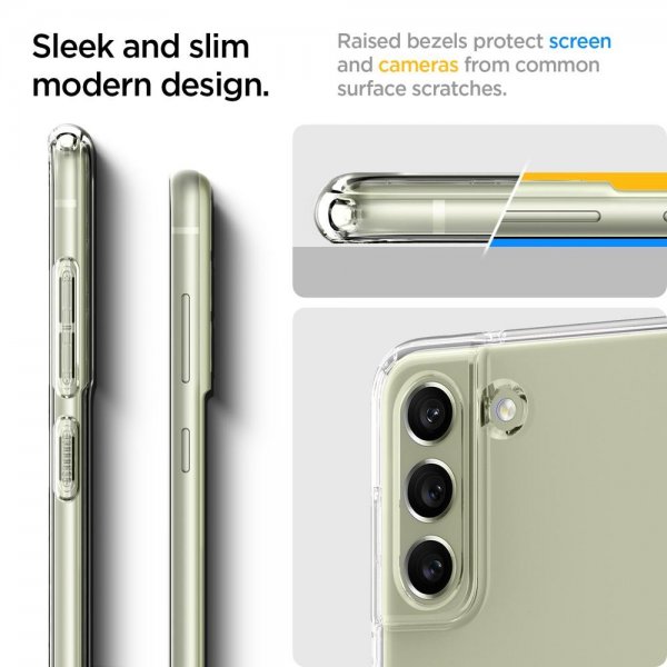 Spigen Samsung Galaxy S21 FE Deksel Liquid Crystal Crystal Clear