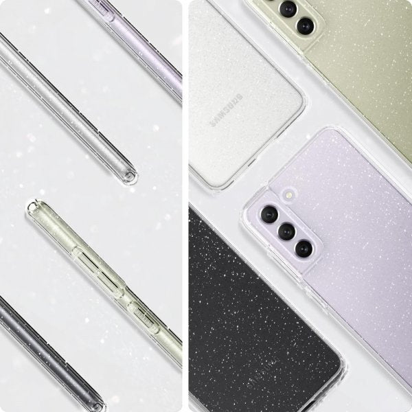 Spigen Samsung Galaxy S21 FE Deksel Liquid Crystal Glitter Crystal Quartz