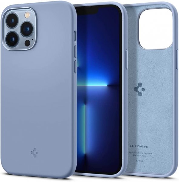 Spigen iPhone 13 Pro Max Deksel Silicone Fit Sierra Blue