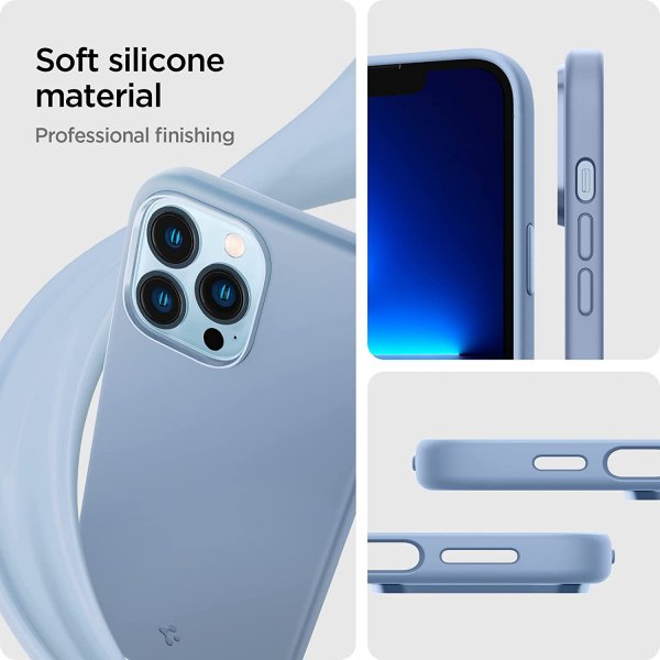 Spigen iPhone 13 Pro Deksel Silicone Fit Sierra Blue