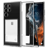 Spigen Samsung Galaxy S22 Ultra Deksel Crystal Slot Crystal Clear