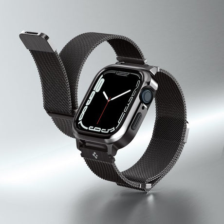 Spigen Apple Watch 45mm Armbånd Metal Fit Pro Graphite