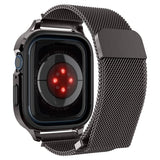 Spigen Apple Watch 45mm Armbånd Metal Fit Pro Graphite