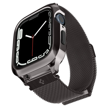 Spigen Apple Watch 45mm Armbånd Metal Fit Pro Graphite