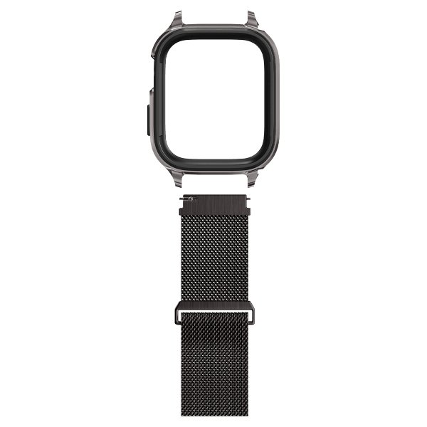 Spigen Apple Watch 45mm Armbånd Metal Fit Pro Graphite