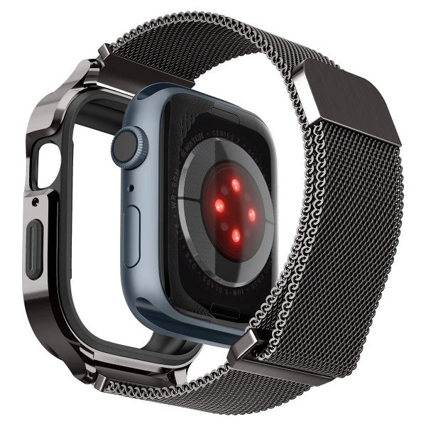 Spigen Apple Watch 40mm Armbånd Metal Fit Pro Graphite