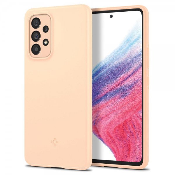 Spigen Samsung Galaxy A53 5G Deksel Thin Fit Cotton Peach