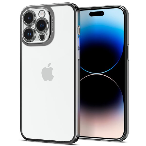 Spigen iPhone 14 Pro Max Deksel Optik Crystal Chrome Gray