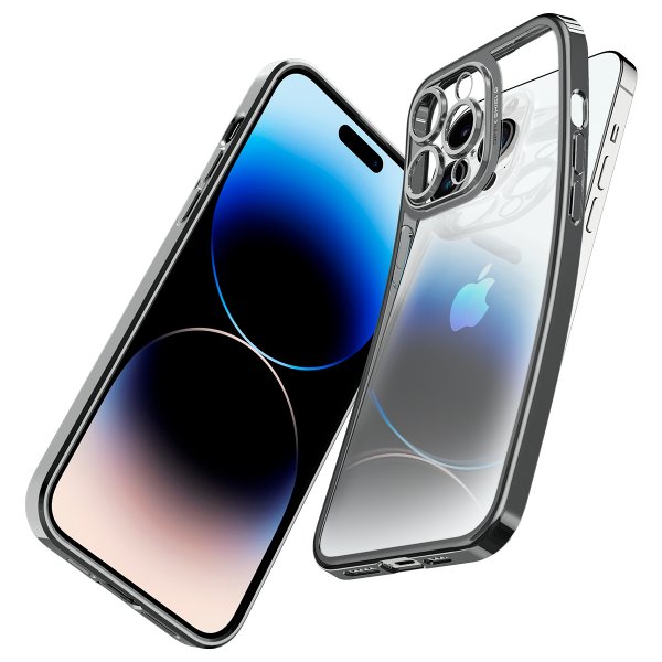 Spigen iPhone 14 Pro Max Deksel Optik Crystal Chrome Gray