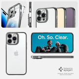 Spigen iPhone 14 Pro Max Deksel Optik Crystal Chrome Gray