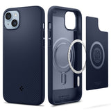 Spigen iPhone 14 Plus Deksel Mag Armor MagFit Navy Blue