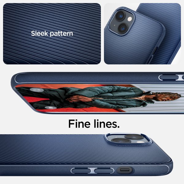 Spigen iPhone 14 Plus Deksel Mag Armor MagFit Navy Blue
