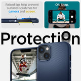 Spigen iPhone 14 Plus Deksel Mag Armor MagFit Navy Blue
