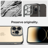 Spigen iPhone 14 Pro Deksel Optik Crystal Chrome Gray
