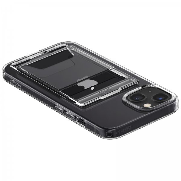 Spigen iPhone 14 Deksel Crystal Slot Dual Crystal Clear
