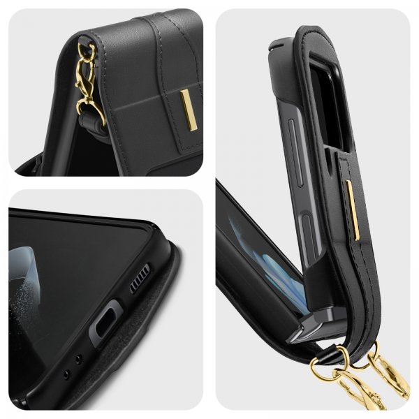 Spigen Samsung Galaxy Z Flip 4 Deksel Lienar Calin Svart