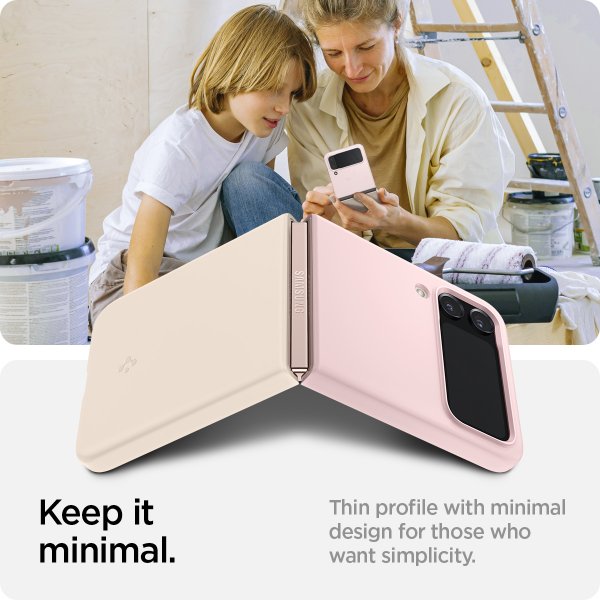Spigen Samsung Galaxy Z Flip 4 Deksel AirSkin Cotton Pink